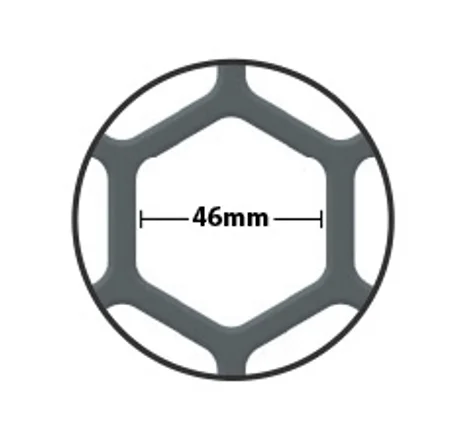 PLASTIC BRICKGUARD (HEXGUARD) - 100 Pack - Black